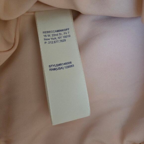 Rebecca Minkoff Wes Perforated Leather Moto Jacket Blush Pink Size Medium - Picture 6 of 8